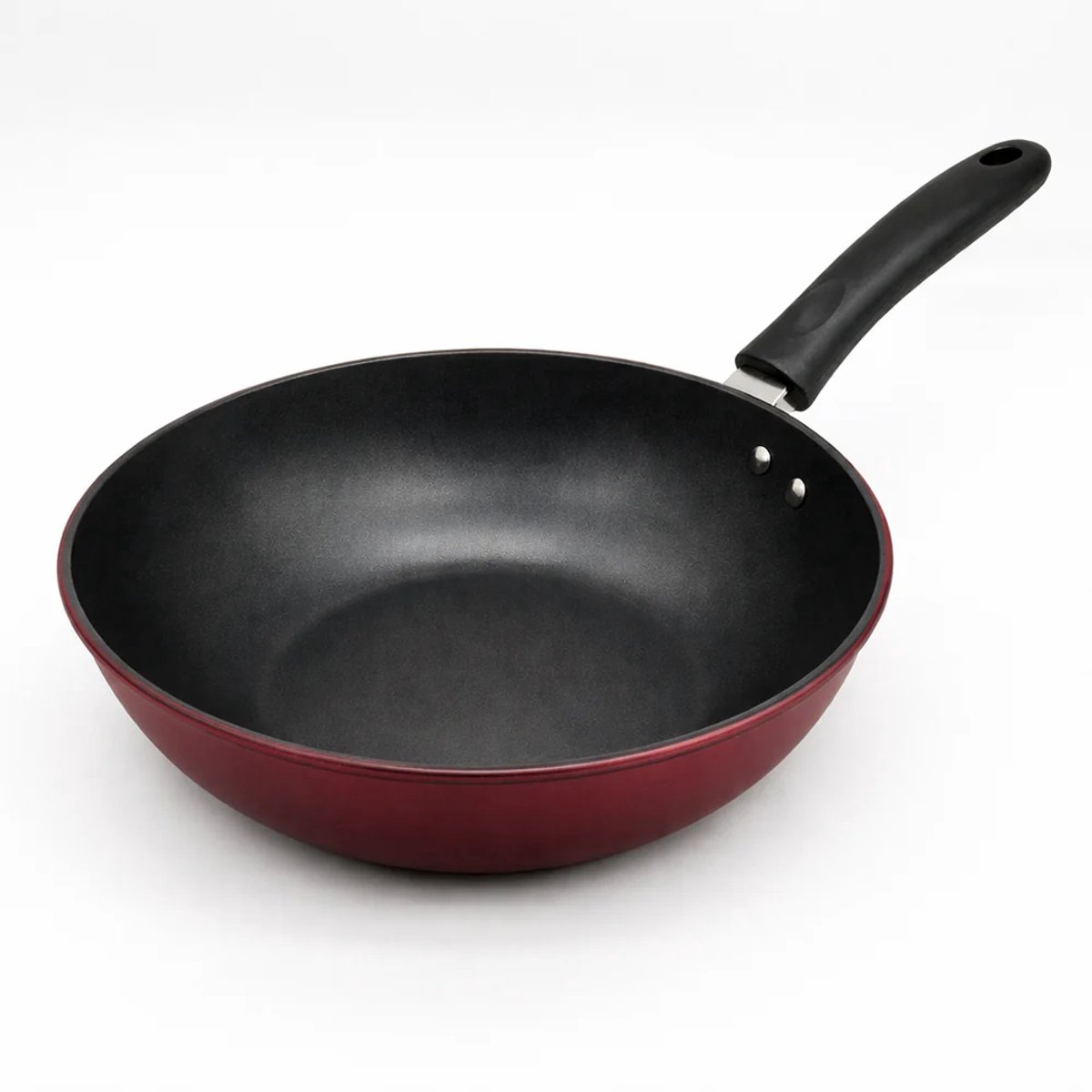 MONOO Wokpan Met Anti-aanbaklaag Rood 32cm