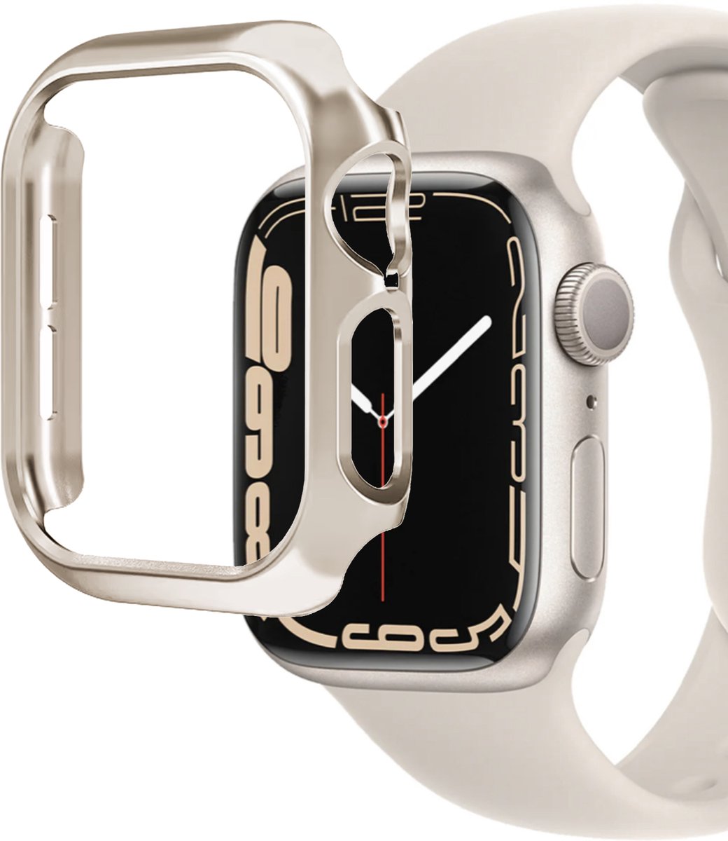 MY PROTECT - Bumper Hoesje Geschikt Voor Apple Watch 44mm - Bescherm Case - Starlight