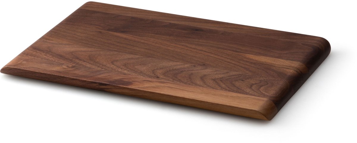 Continenta snijplank, keukenplank, houten plank, serveerplank, walnoothout, 30 x 20 cm, 4221