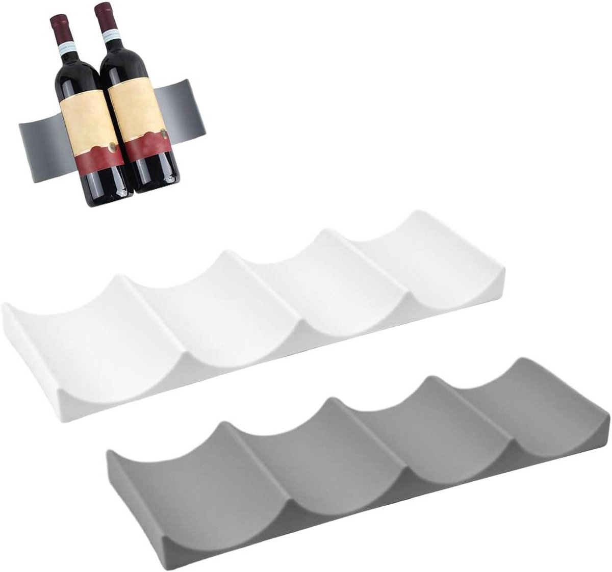 Flessenhouders voor Koelkast en Kast - Drinkflessen Organizer - 2 Stuks