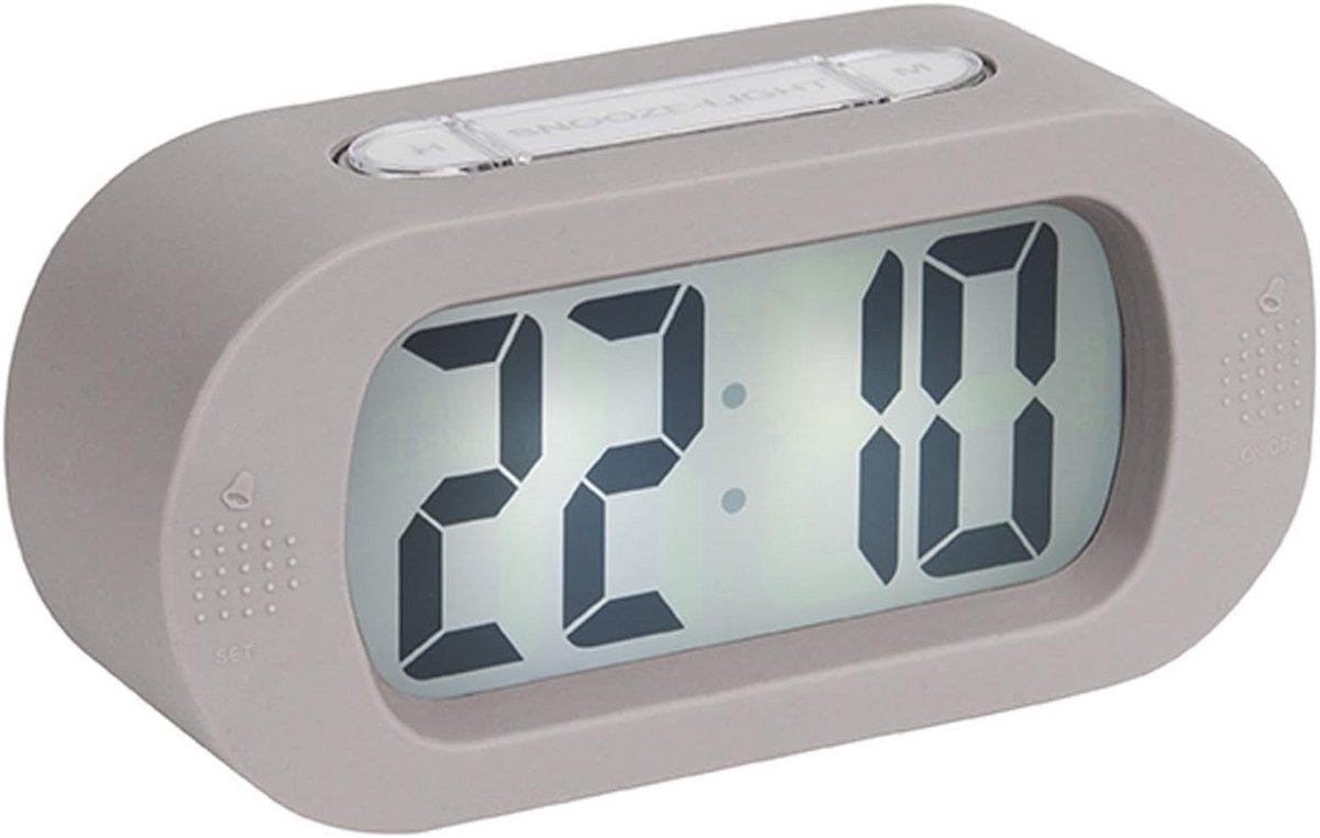 Stil Design Wekker met Rubberen (Silicone) Behuizing - Klein en Modern Alarm