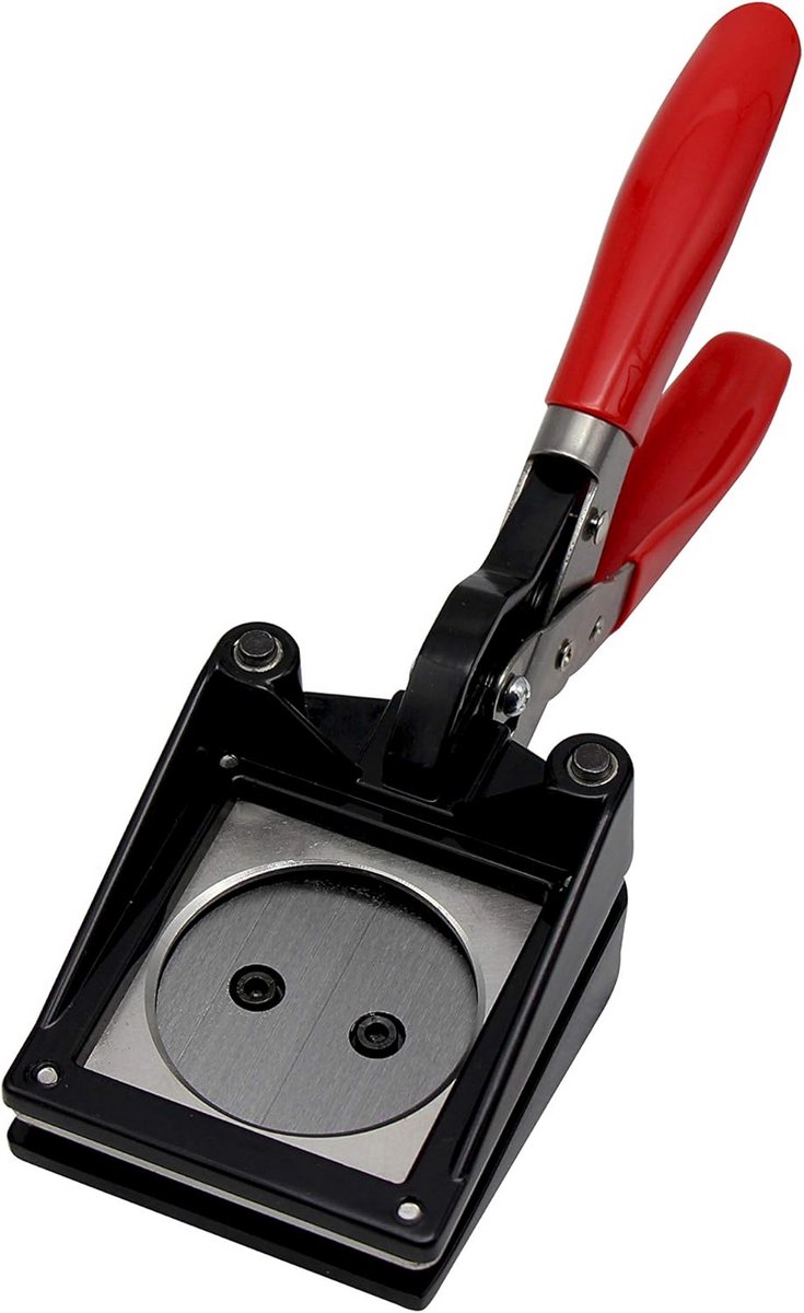 Professionele Ronde Drukknoop Stansmachine Papier Snijder 37mm