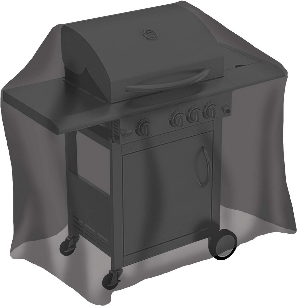 Universele Gasbarbecue Afdekhoes Medium - Waterdicht en UV-Bestendig - 130x65x100 cm