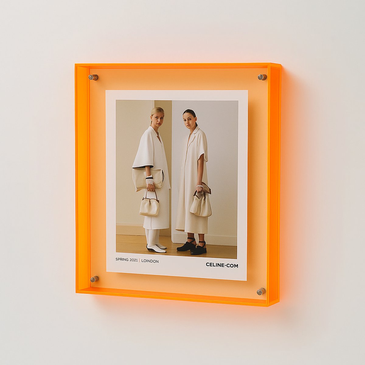 Mister GoGo Fotolijst - Fotolijsten - Fotolijstje - Lijst - 25x25 - Oranje