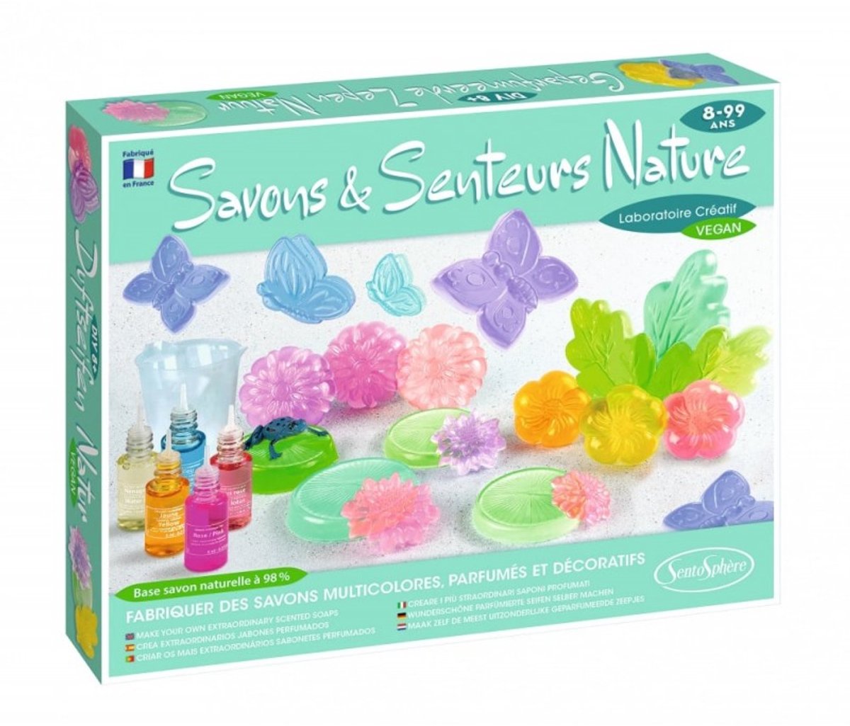 Sentosphère creatieve set zeep maken natuur DIY knutselset kinderen.