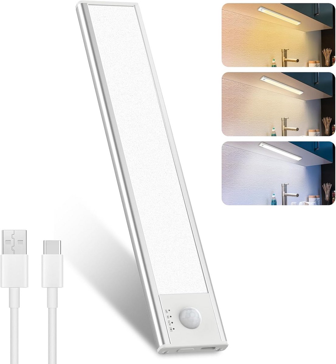 Dimbare LED Plafondlamp met Bewegingssensor voor Keuken en Kledingkast - Draadloos