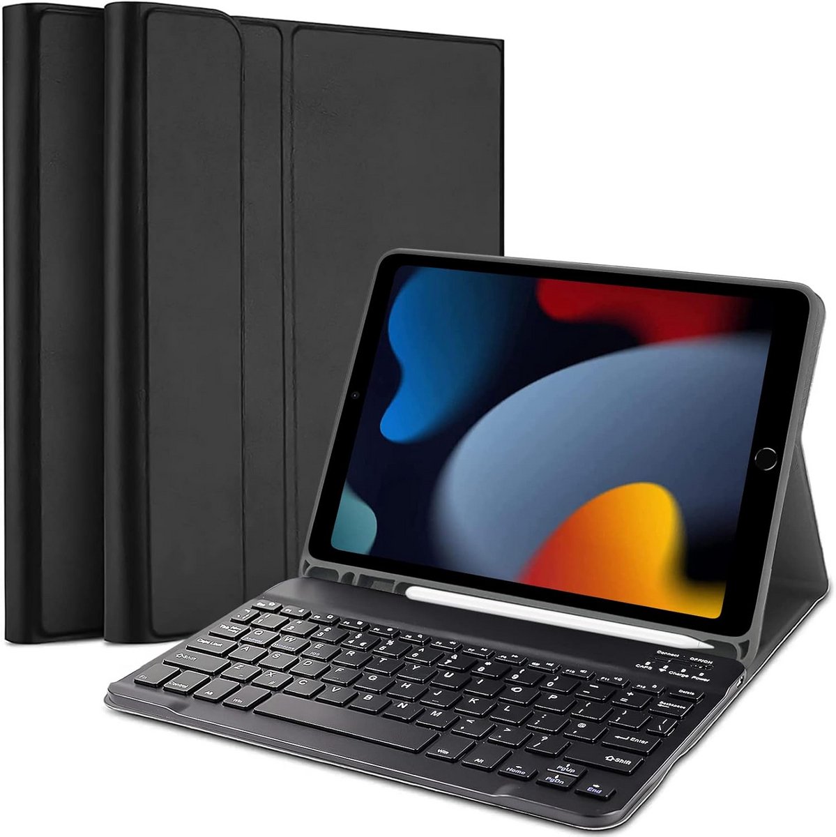 Hoes met Bluetooth Toetsenbord voor 10,2 inch Tablet, Geschikt voor Diverse Generaties