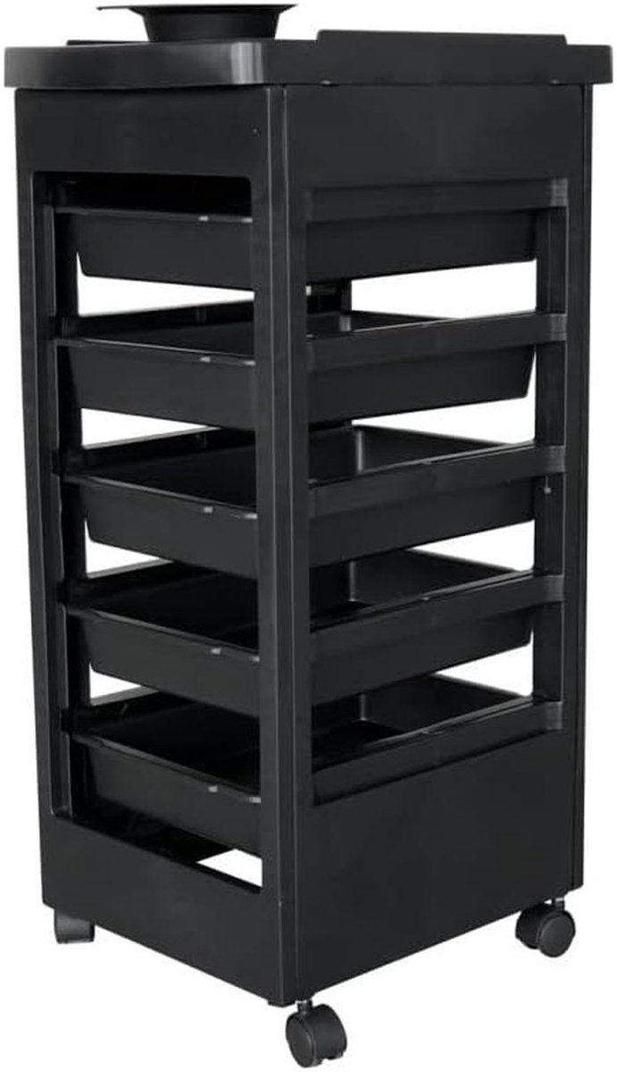 Professionele kapperswagen met 5 etages - Mobiele styling trolley