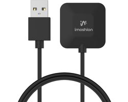 imoshion USB-A oplaadkabel - Geschikt voor de Fitbit Versa 4 / Versa 3 / Sense 2 / Sense - Smartwatch Oplader - 1 meter