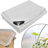 KOTARBAU® Afdekzeil, Polyethyleen, 3 x 5 m, Transparant, Met Ogen, UV-Bestendig, Beschermzeil, Afdekzeil Waterdicht, Zeil Afdekking, Bouwzeil, Tuin, Groot Formaat