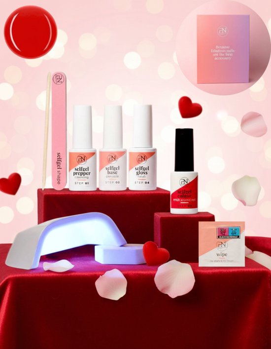 Productfoto van PN Selfcare Gellak Starterspakket Atomic Red (bron: bol)