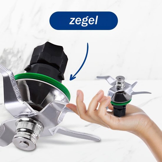 1 stuk - Accessoires voor keukenmachine - Voor Thermomix TM5/TM6 - Universele messenset - Vervangende mengmessen - Mixmessen voor koken - Geschikt voor keukenmachines, enz. - Zilver van Merkloos — afbeelding 5