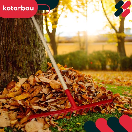KOTARBAU Hark, Plastic 54 cm, 14 Tanden, Houten Steel, Extra-Click van KOTARBAU — afbeelding 4