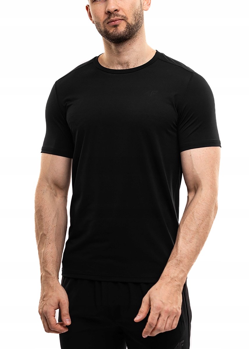 4F Sportshirt Heren - Zwart - Polyester
