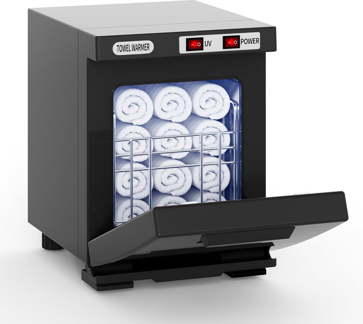 Compacte Handdoekwarmer voor Spa en Gezichtsbehandelingen