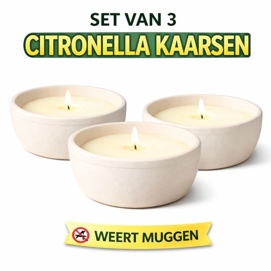 Verpakking met 100 kaarsen met citronella-geur, ca. 4,5 uur, als cadeau voor kaars, 130 g, citronella