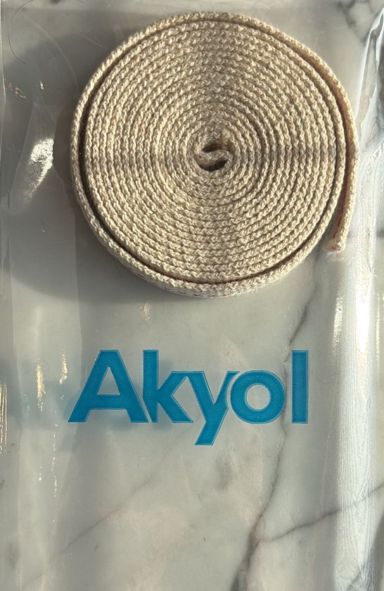 Akyol - Olielamp Lont - Plat - 10 mm - Katoen - 1 stuk - Rol van 1 meter van Akyol — afbeelding 2