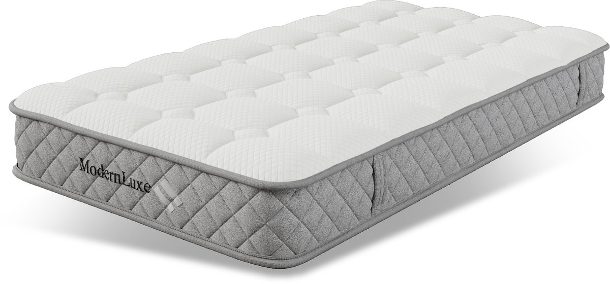 Orthopedisch matras 90 x 200 cm 20cm - 7 Zones Pocketvering H3 OEKO-TEX Gekühltes Schaumstoff