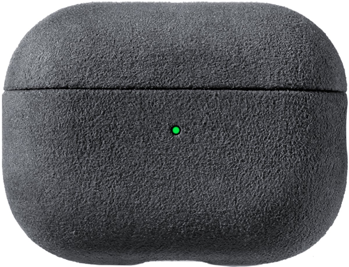 Alcanluxury Alcantara hoes geschikt voor AirPods Pro (3e generatie) - Space Grey