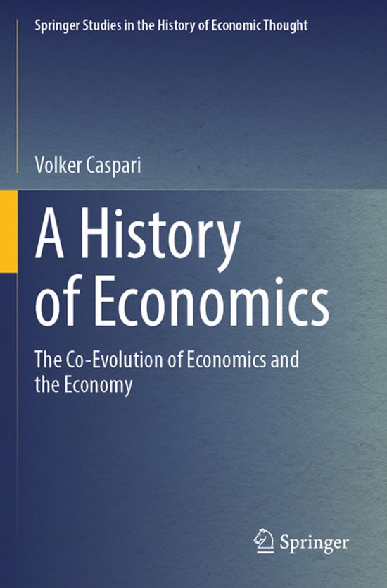 Springer Studies in the History of Economic Thought-A Histor ... - cover