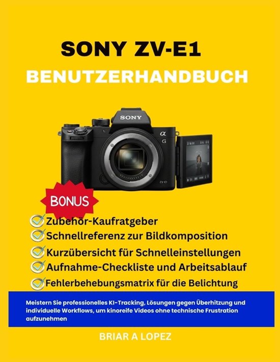 Sony Zv-E1 Benutzerhandbuch - cover