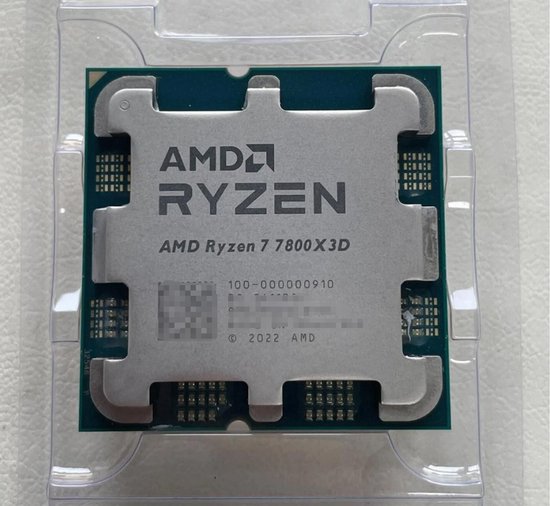 AMD Ryzen 7 7800X3D Tray – Processor- 4.2 GHz (5 GHz) – 8-cores – 16 threads – 96 MB cache – AM5 Socket – zonder koeler