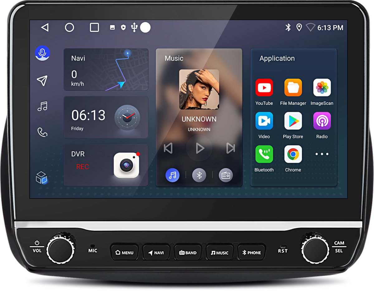 Junsun Android 15 Autoradio Geschikt voor Mercedes Benz Smart Forfour/Fortwo 453 (2014-2024) , 2GB+64GB, Draadloze CarPlay & Andriod Auto, DAB+, GPS-Navigatie, WIFI, Bluetooth, RDS, FM, SWC, 10.1-inch Touchscreen, DSP, Quad-core processor