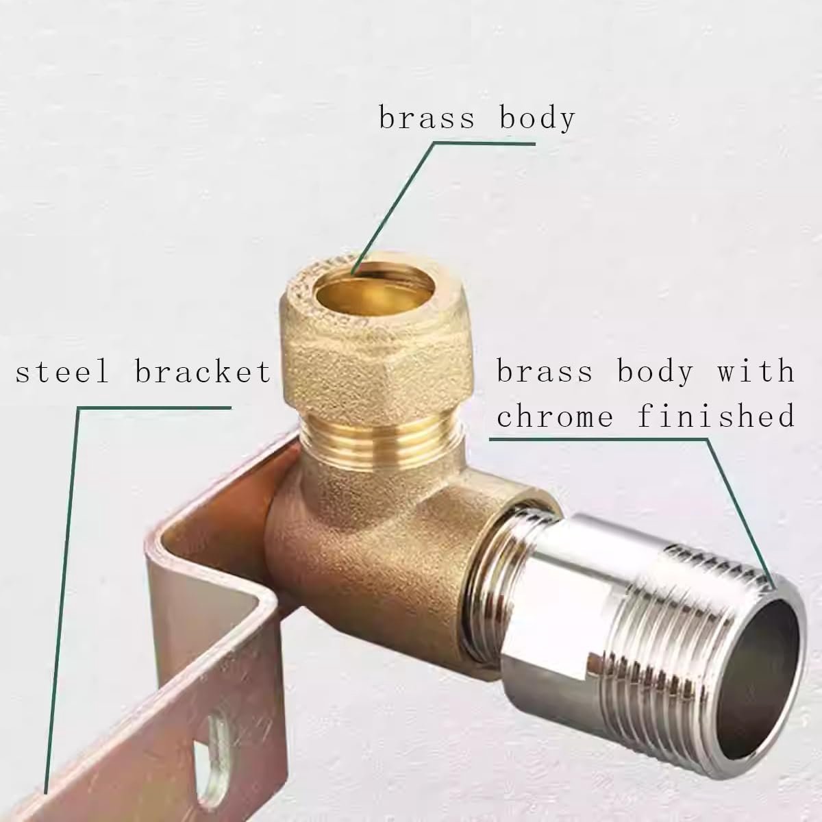 Verstelbare Douchekraan Muurbeugel Connector voor Thermostatische Mengkraan 15mm