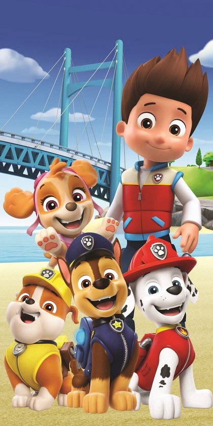 Serviette de plage Paw Patrol pont 70 x 140 cm