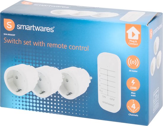 Cerhot draadloze schakelaar set met afstandsbedienin draadloze lichtschakelaar aan uit schakelaar remote kinetische lichtschakelaar draadloos schakelaar huisarmaturen, batterijvrij (EU 1Gang 4V1 A