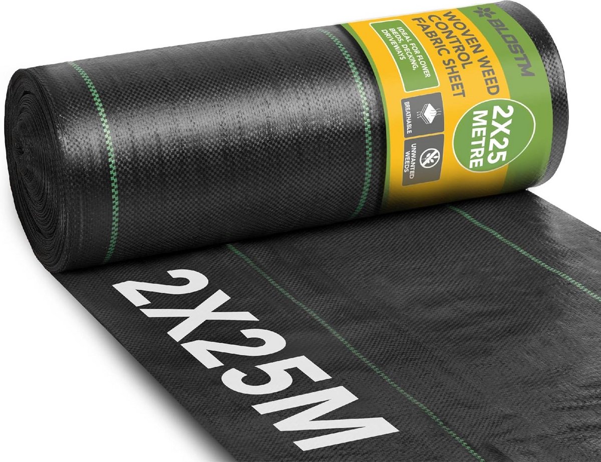 Woven Gronddoek Anti-Onkruid voor Grind en Ondergrond - 2m x 25m