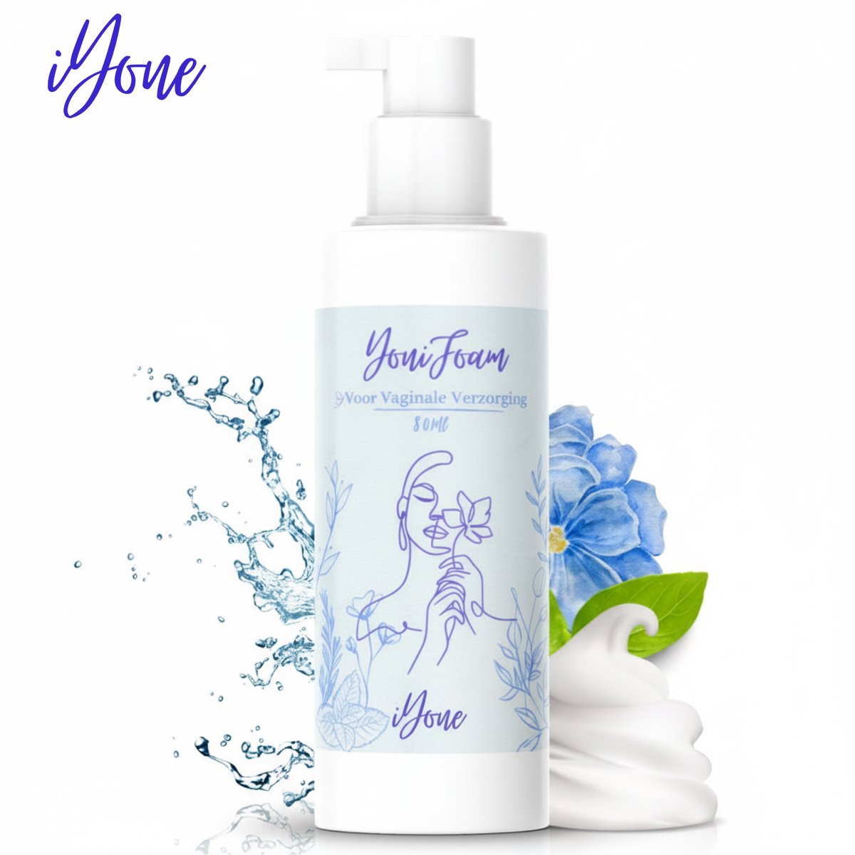 iYone Yoni Foam - Milde Intieme Zeep - Dagelijkse Reiniging 150ml