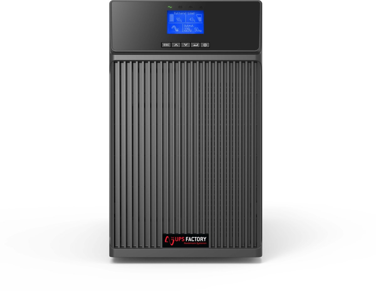 The UPS Factory OL-T-2000VA Tower Online/Dubbel Conversie, UPS, Noodstroom