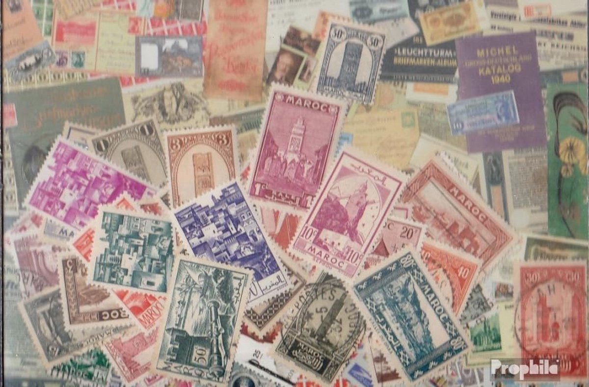 50 Verschillende Postzegels Marokko - Verzamelobjecten