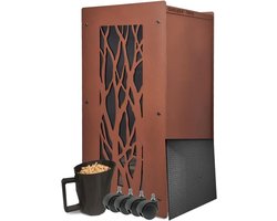 Pellet Opslagbox 55 kg met Wielen en Stofschep voor Houtpellets