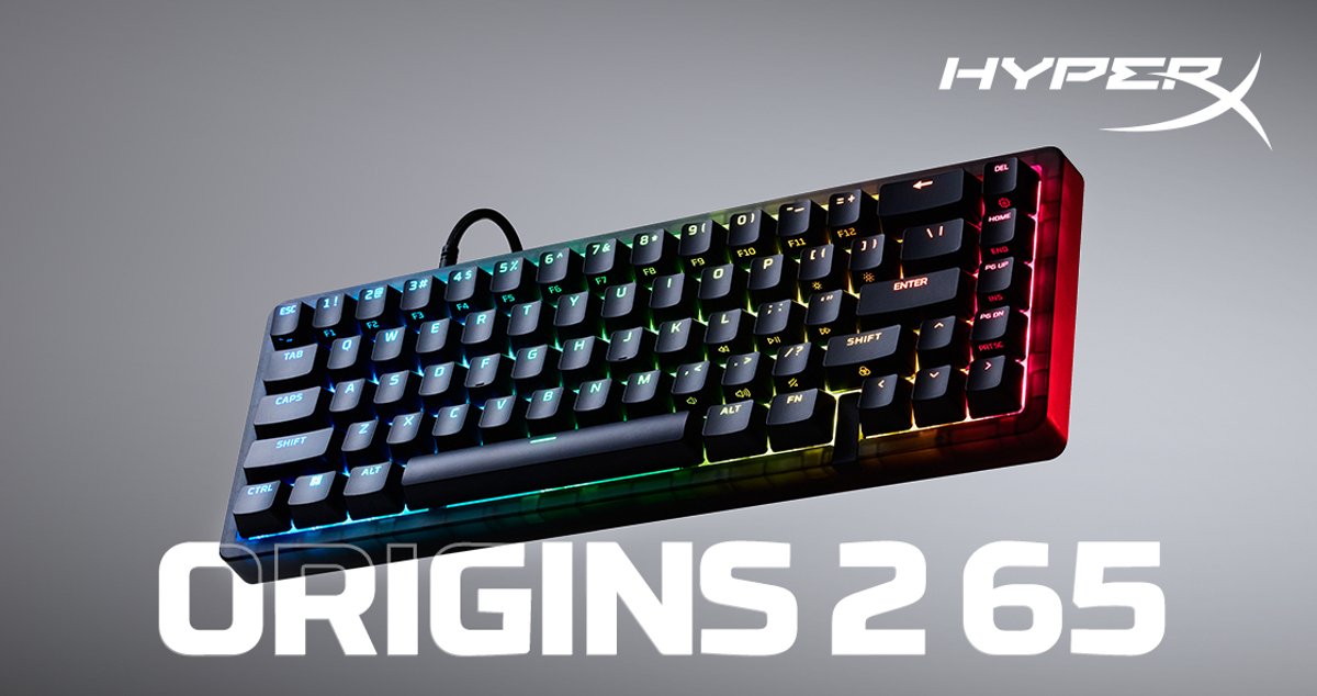 HyperX Origins 2 65% Gaming Toetsenbord Qwerty