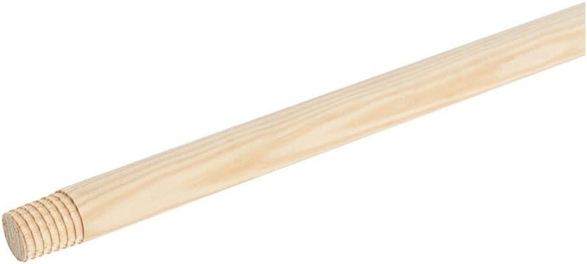 Universeel Houten Stelen voor Bezem of Borstel - 120 cm Lang