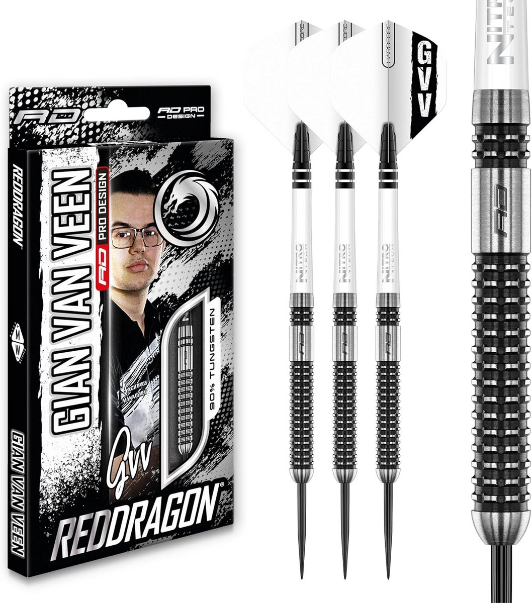 Professionele Tungsten Steeltip Dartset met Premium Kwaliteit Grip