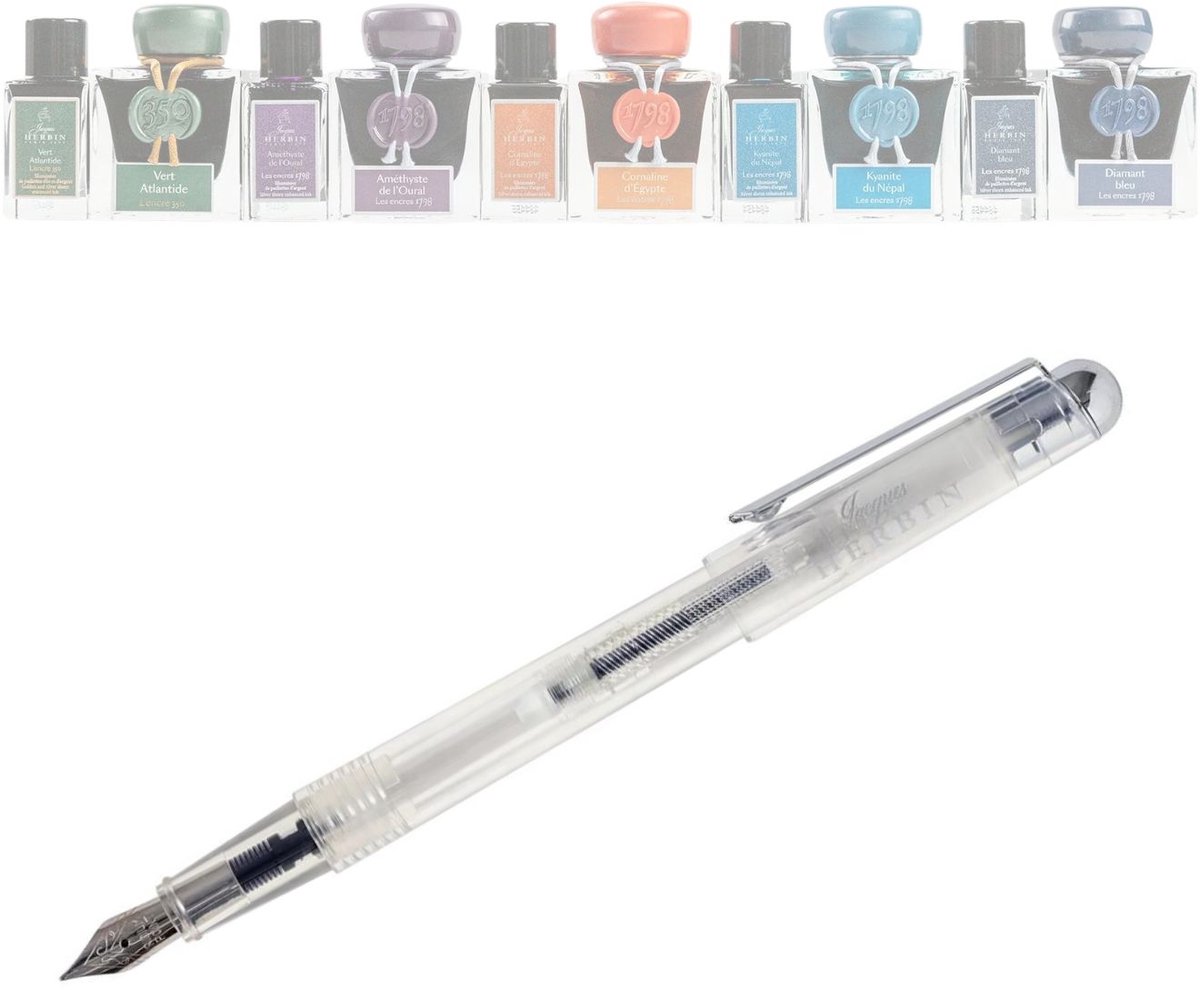 Jacques Herbin Vulpen - Converter vulling - Transparant - Medium Penpunt