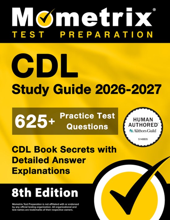 CDL Study Guide 2026-2027 - 625+ Practice Test Questions, CD ... - cover