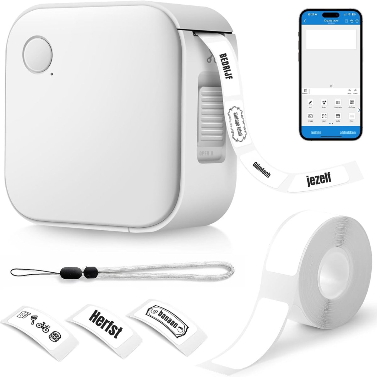 RWB® Labelmaker - Laberprinter - Draagbare Laberprinter -