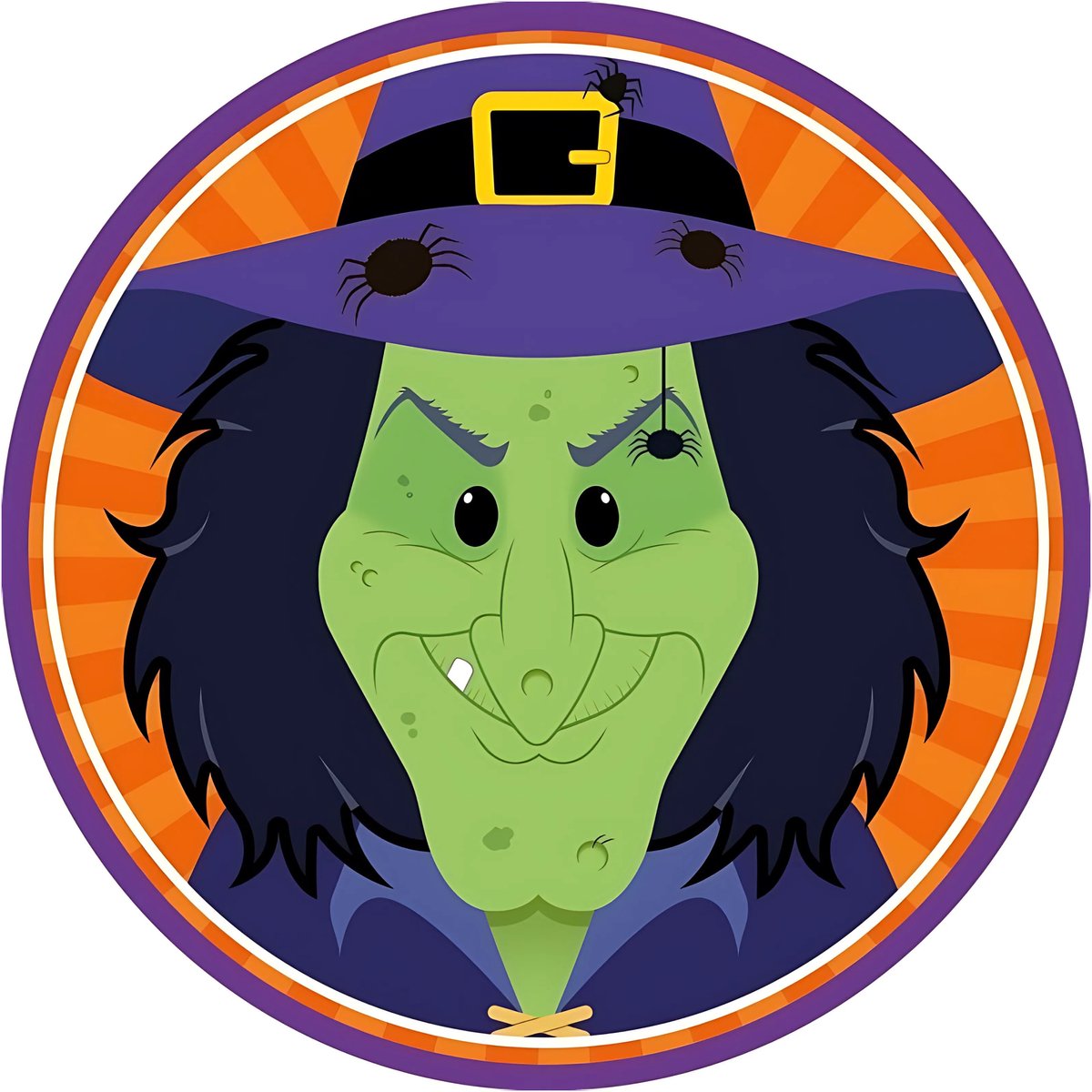 Halloween bierviltjes - 10x stuks - heks - karton - dubbelzijdig
