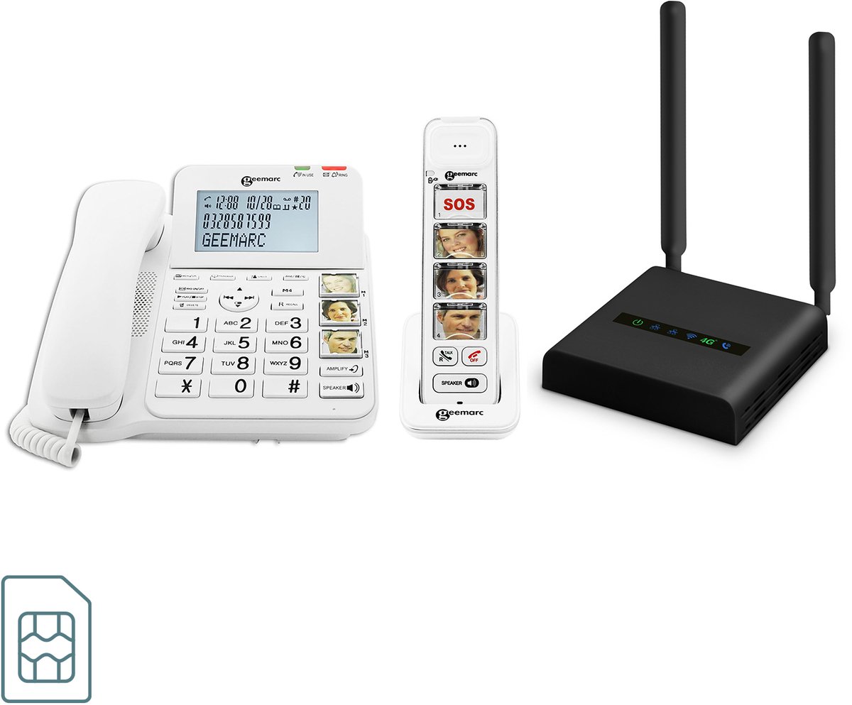Geemarc Bundel CL2100 4G met AmpliDect Combi 295 en PhotoDECT 295