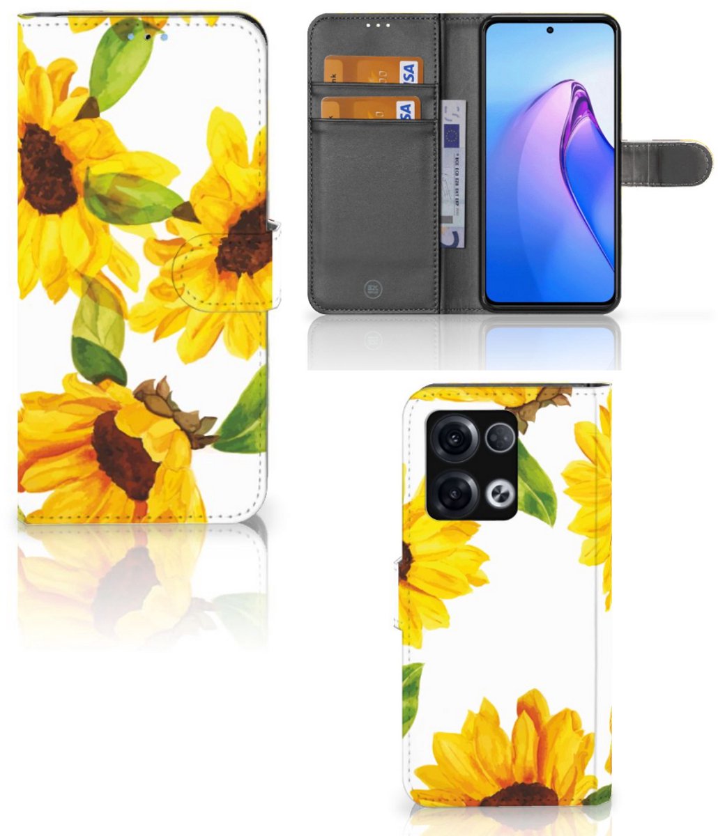Hoesje voor OPPO Reno8 Pro Zonnebloemen