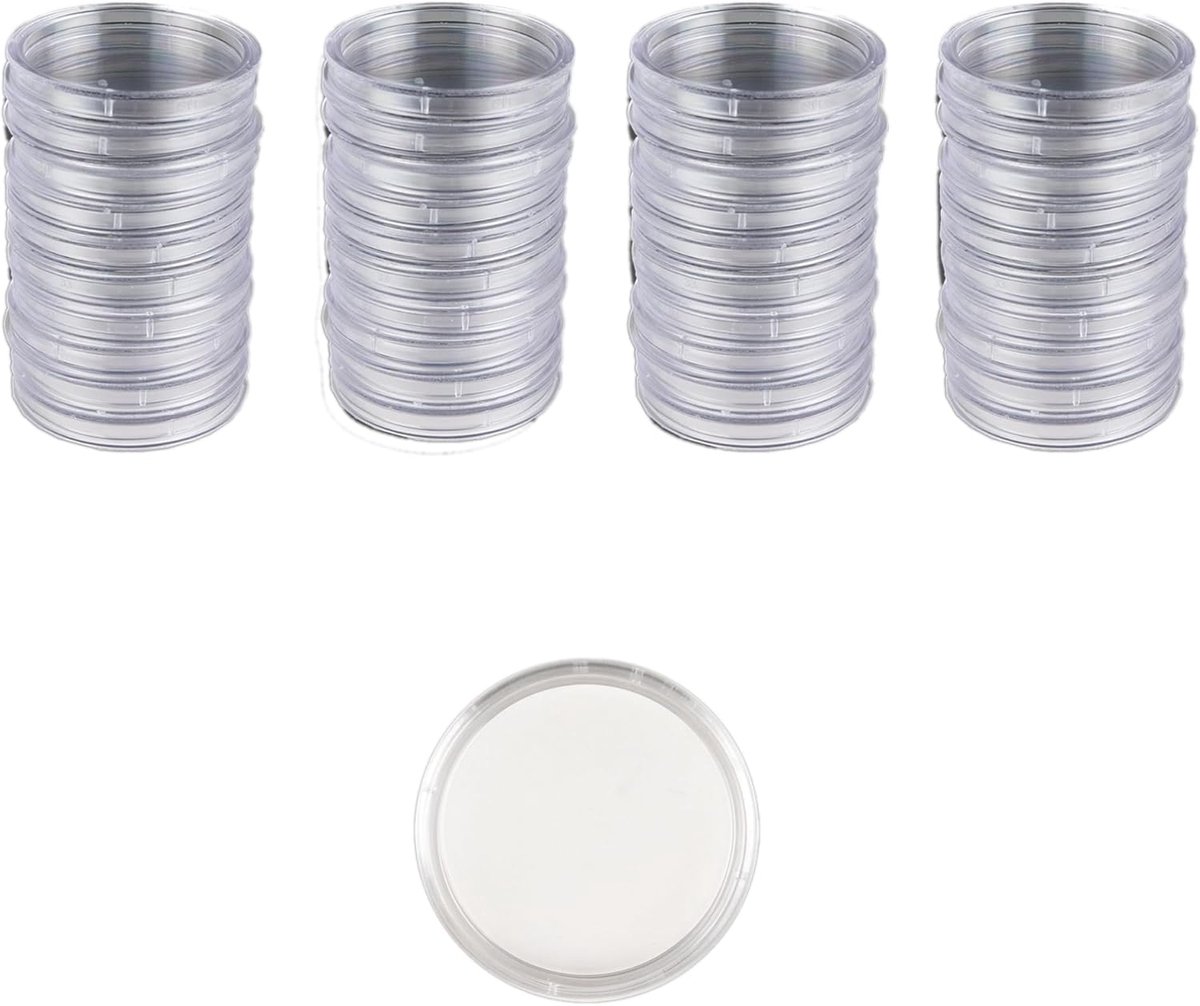 40 Coin Capsules voor 39mm Muntbewaring
