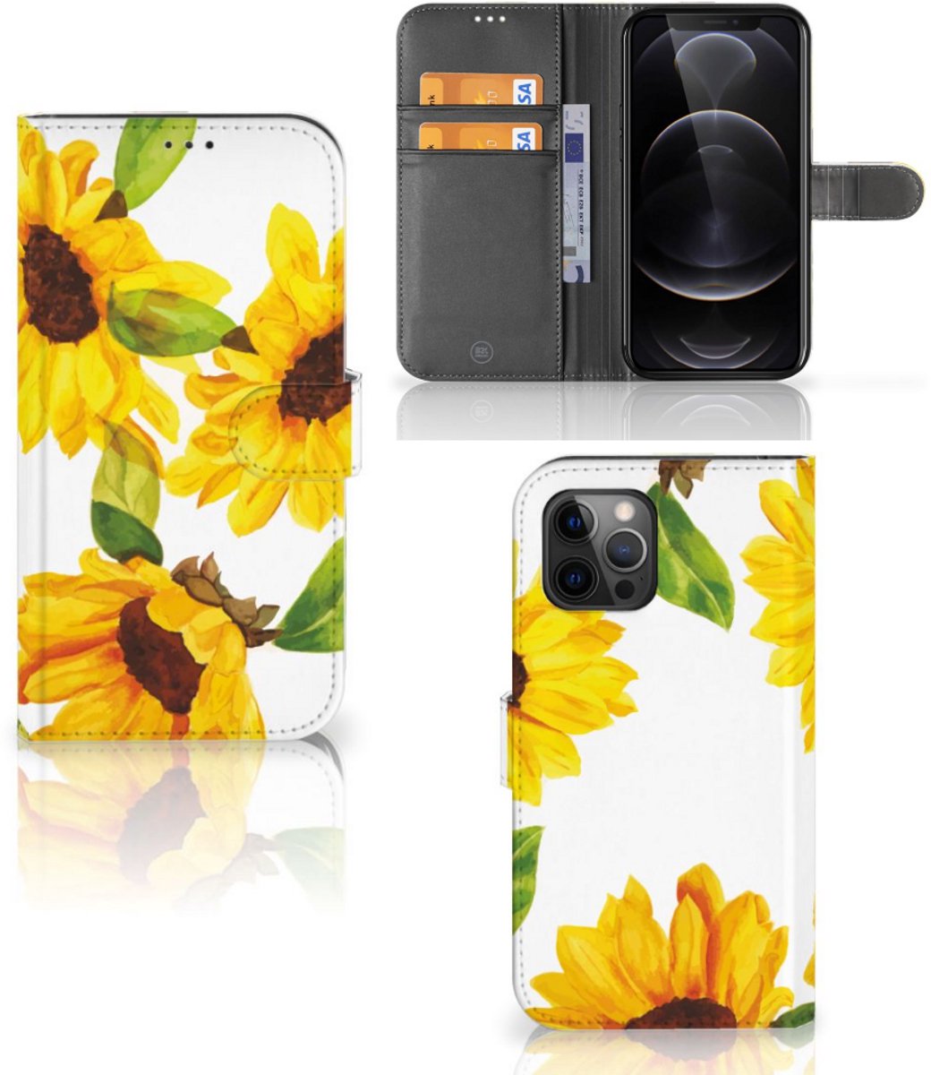 Hoesje voor Apple iPhone 12 Pro Max Zonnebloemen