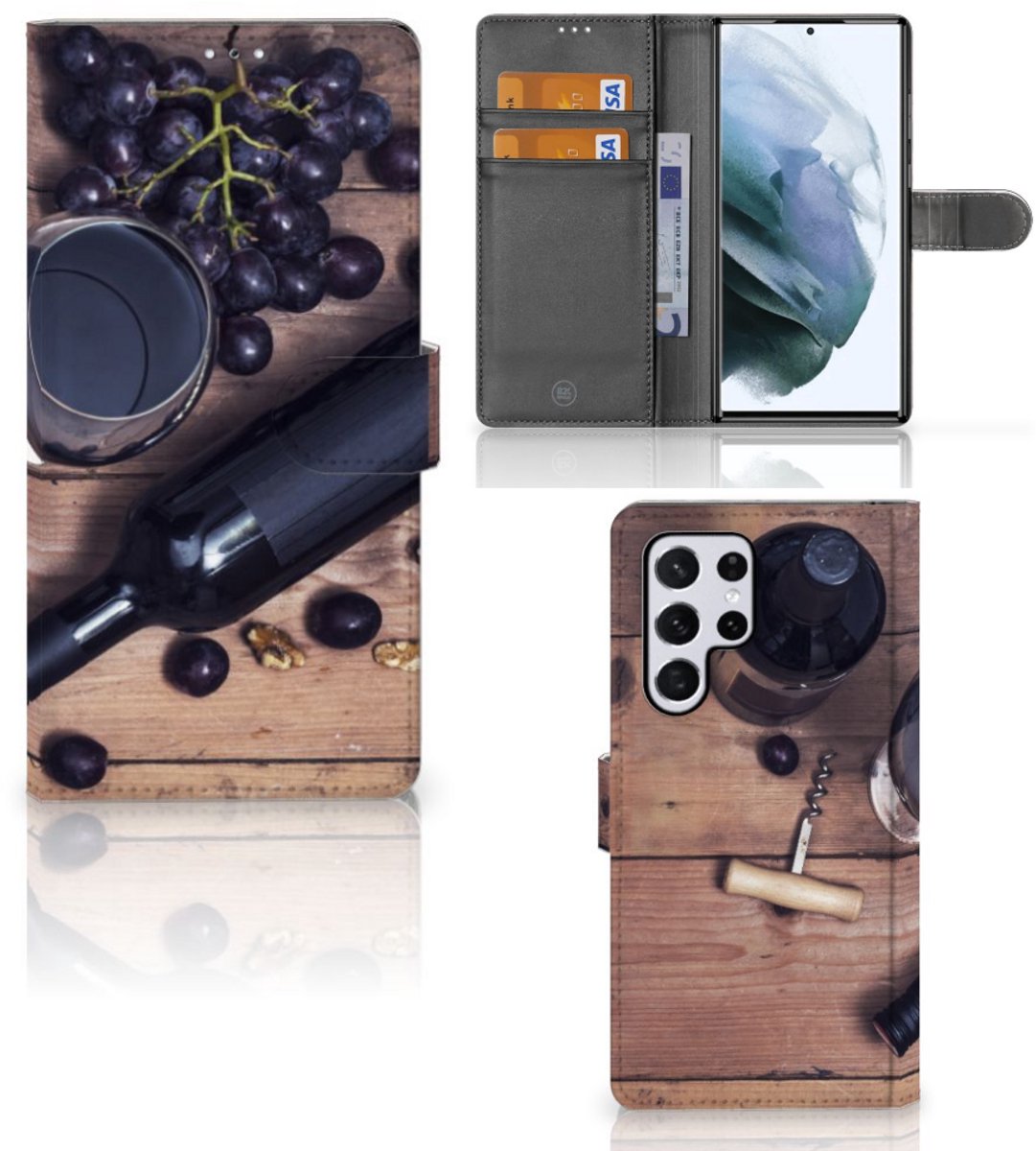 Samsung Galaxy S22 Ultra Book Cover Wijn