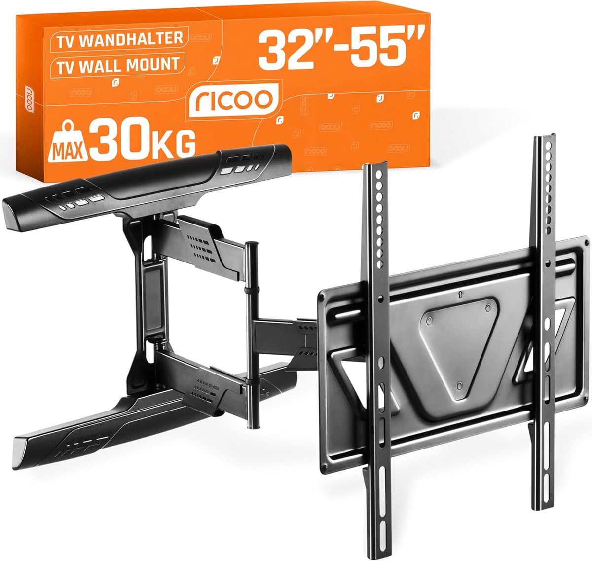 Verstelbare TV Wandbeugel voor 32-55 Inch - Rotatie, Kanteling en Uitleg