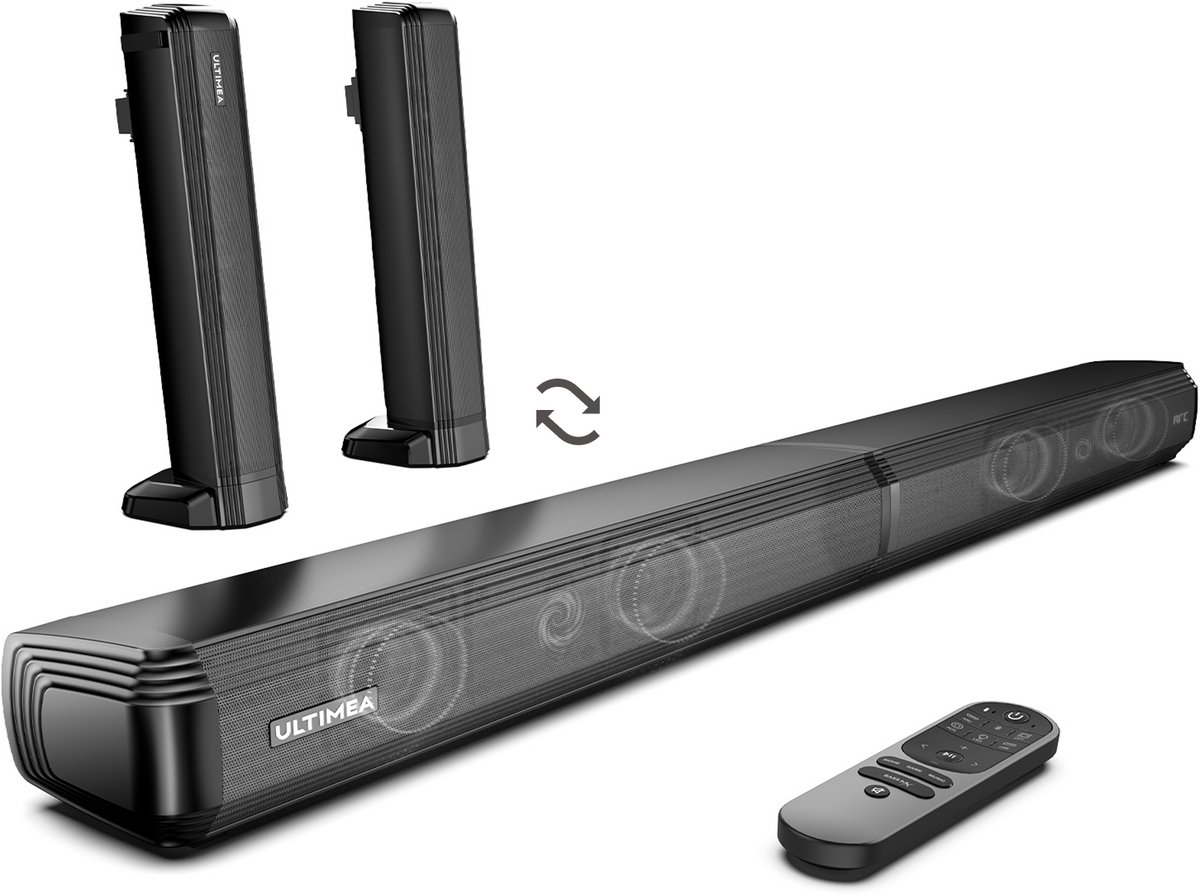 ULTIMEA Apollo S40 Soundbar 2.2-kanaals Zwart Bluetooth 5.3 - ULTIMEA - €79,99