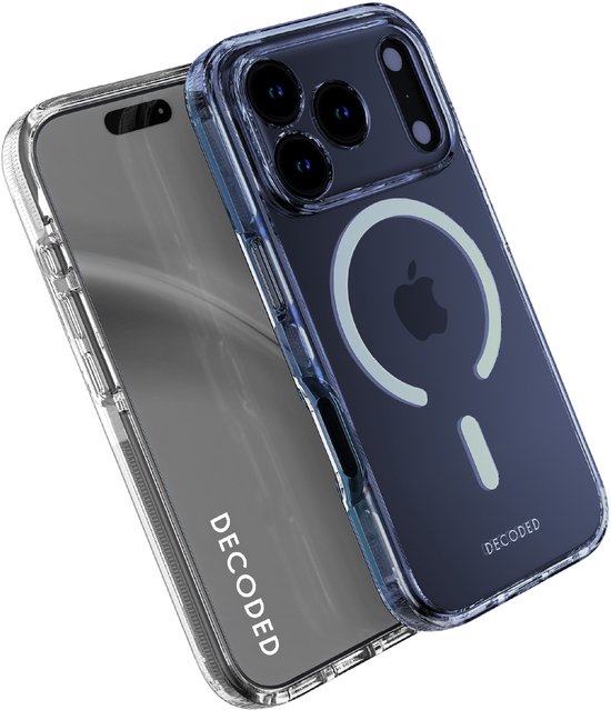 TOCOL voor iPhone 17 Pro Case Compatibel met MagSafe, Volledige Camerabescherming, Schokbestendig Anti-vingerafdruk Anti-slip Hoesje Dunne Translucente Matte Backcover 6,3-Inch, Blauw